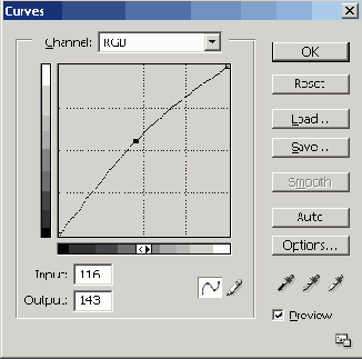 Настройка цвета инструментом Curves